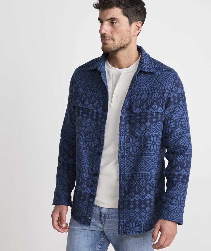 Snowflake Fair Isle Overshirt