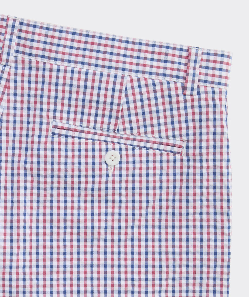 7 Inch Gingham Seersucker Chilmark Chino Shorts