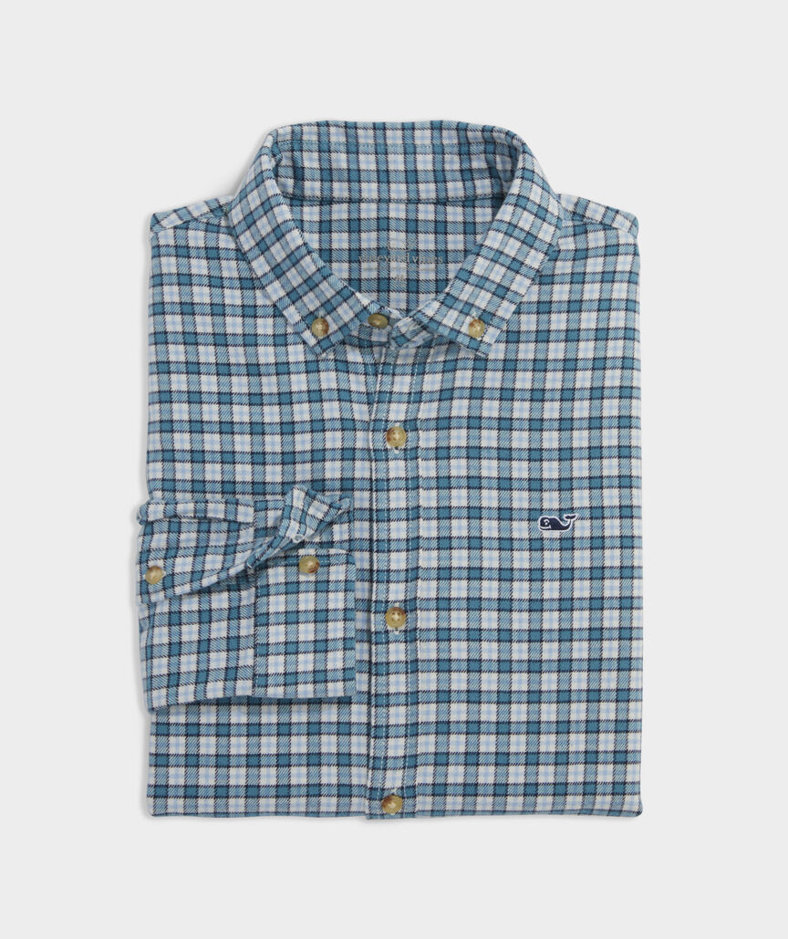 Boys' Stretch Flannel Check Shirt