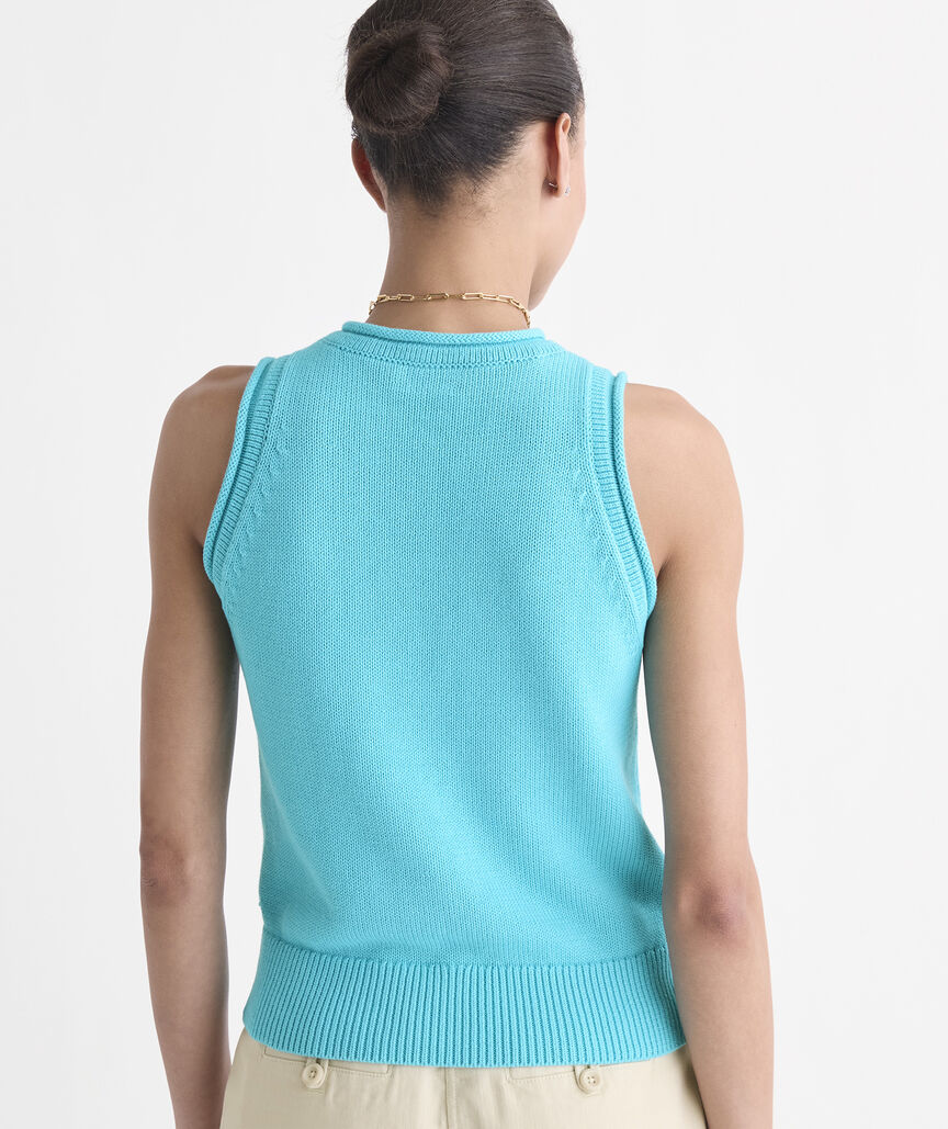 Katie Cotton Rollneck Sweater Tank