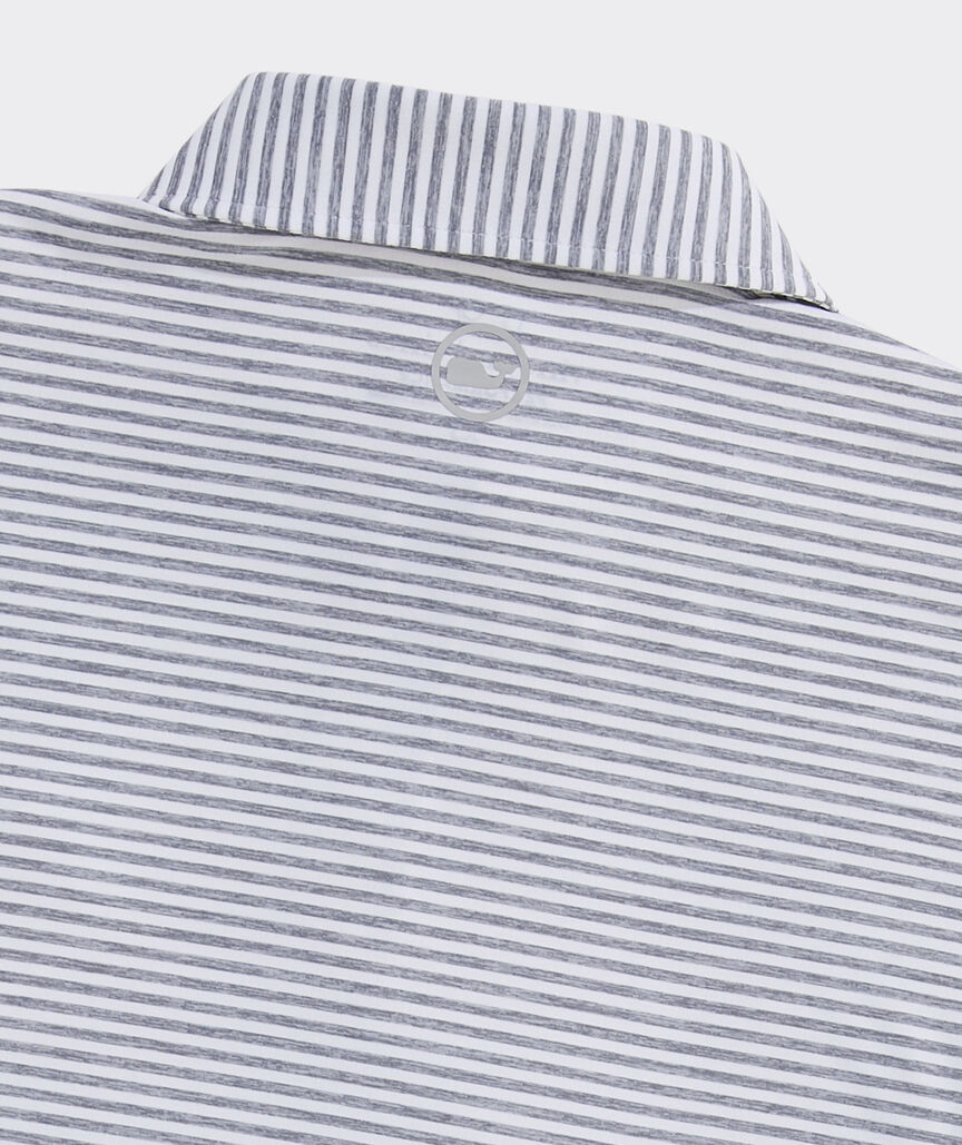 Michigan State University Performance Winstead Stripe Sankaty Polo