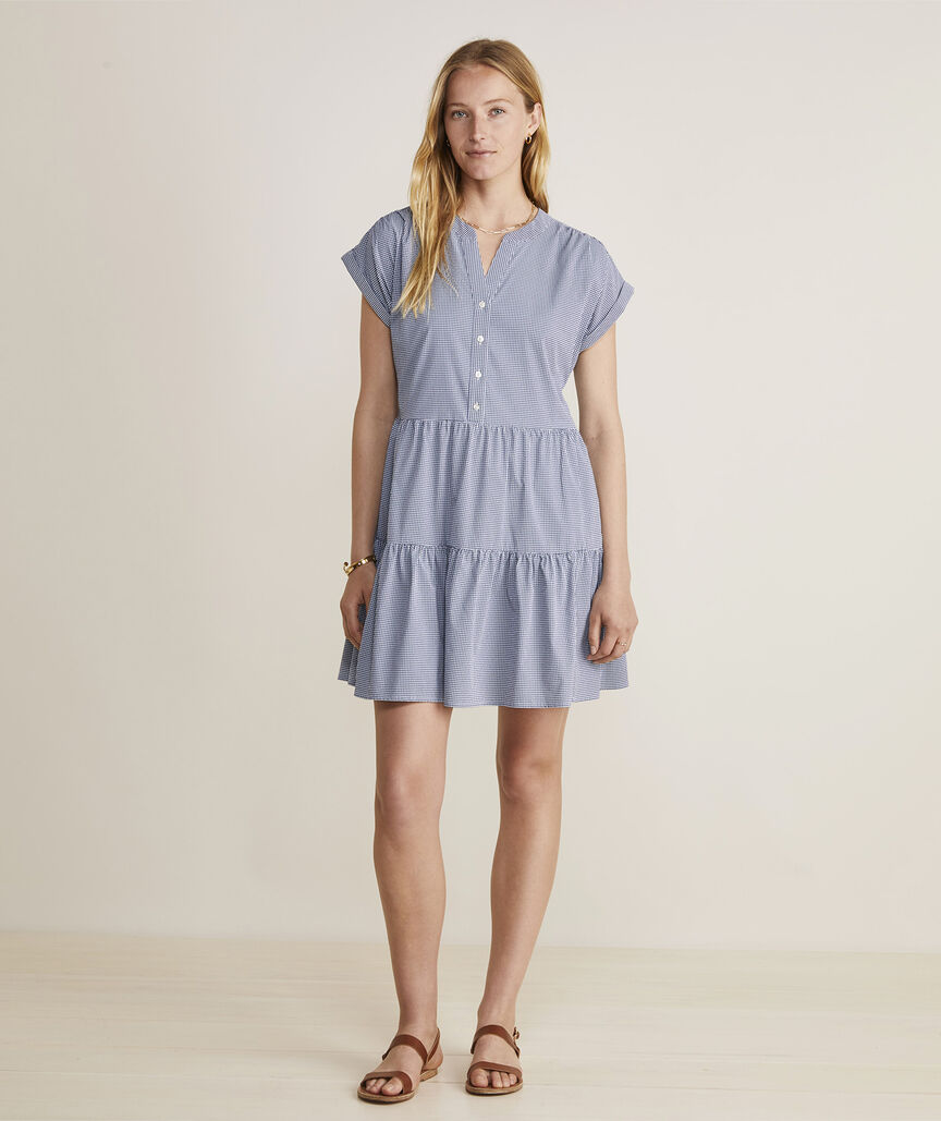 Harbor Tiered Shirtdress