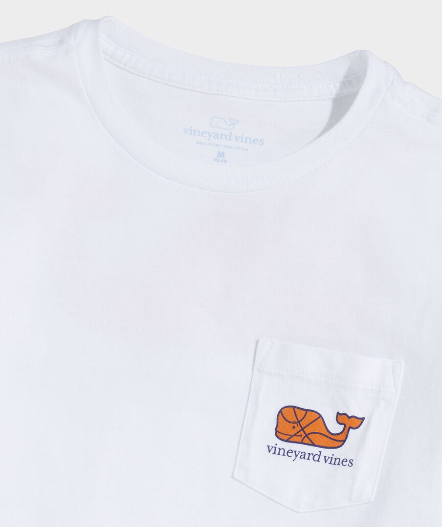 Boys' Basketball Whale Short-Sleeve Pocket Tee