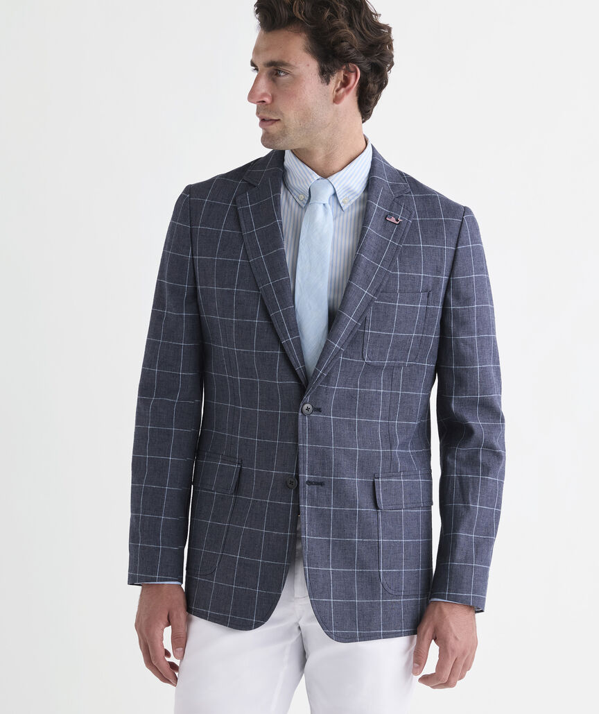 Schooner Windowpane Vos Sport Coat
