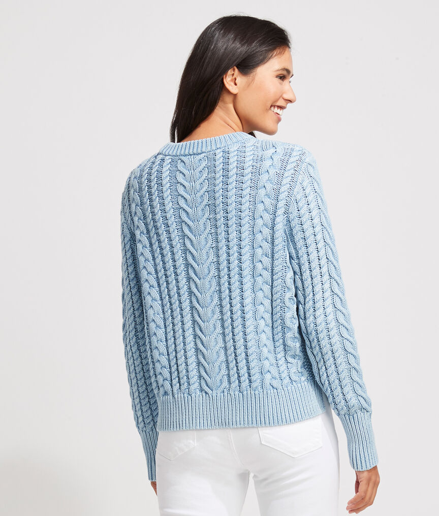 Sun-Washed Fisherman Sweater