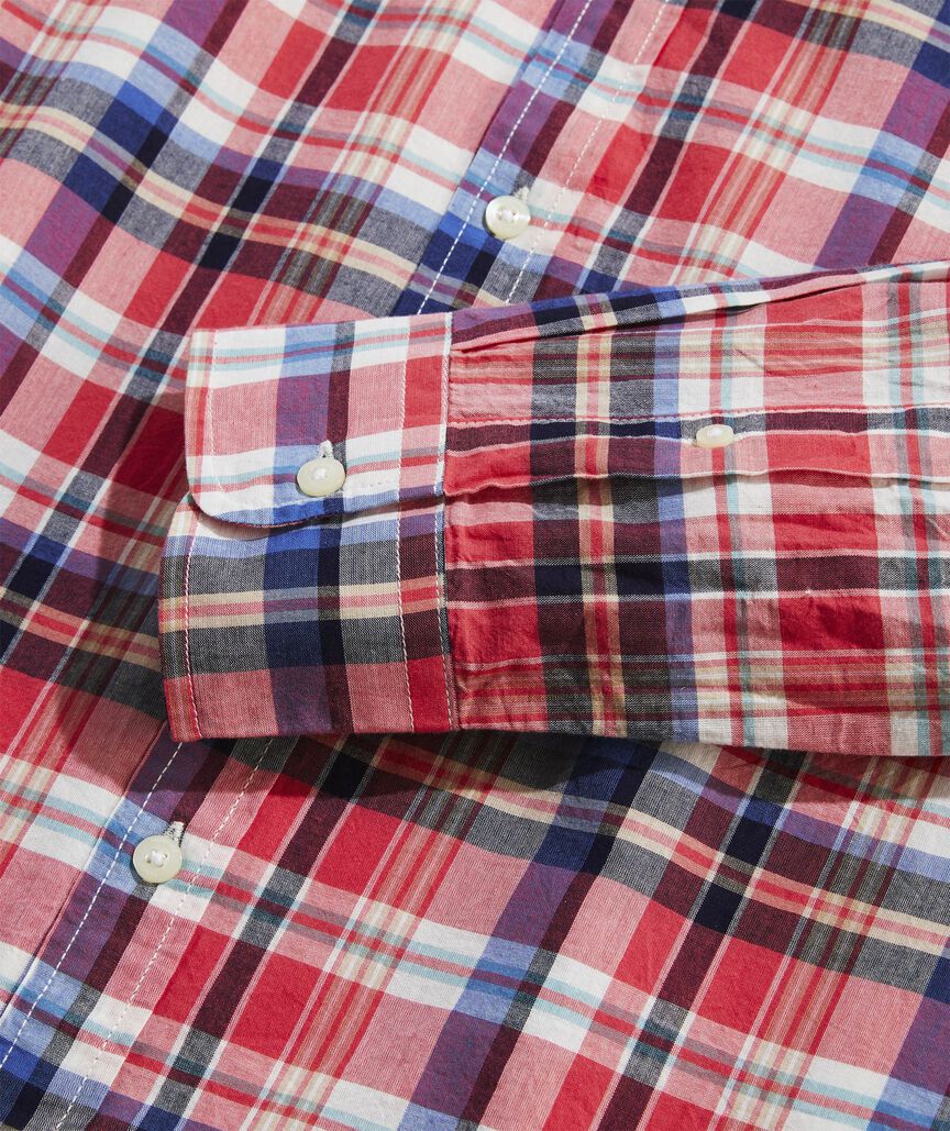 Cotton Madras Plaid Shirt