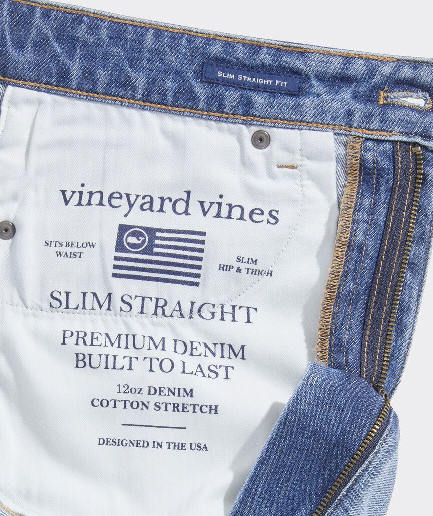 Slim Straight Indigo Jeans