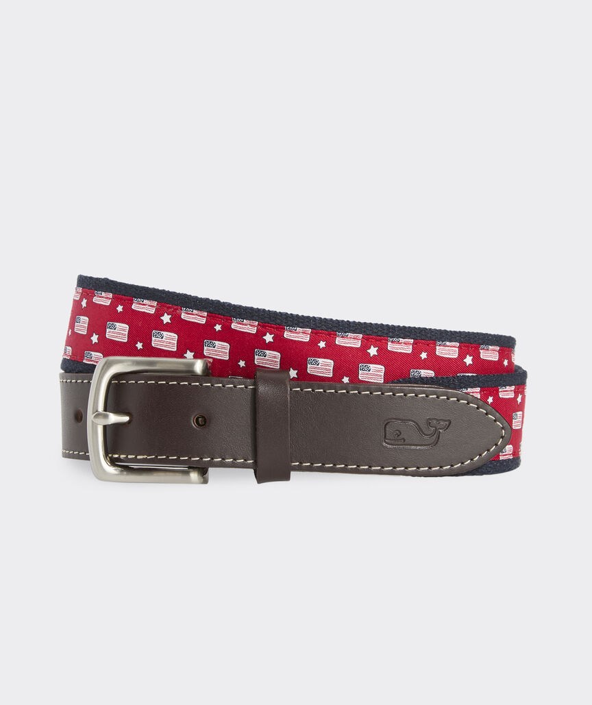 Flags & Stars Canvas Club Belt