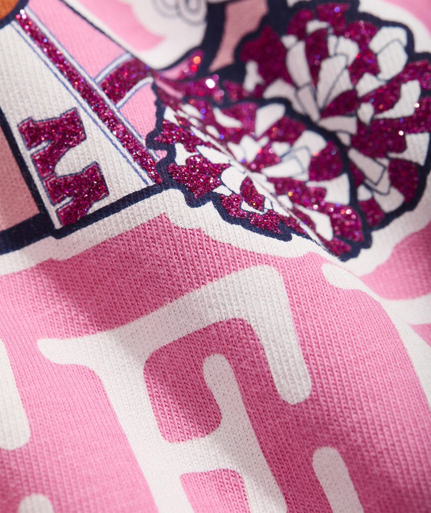 Girls' Glitter I Whale Cheer Long-Sleeve Pocket Tee