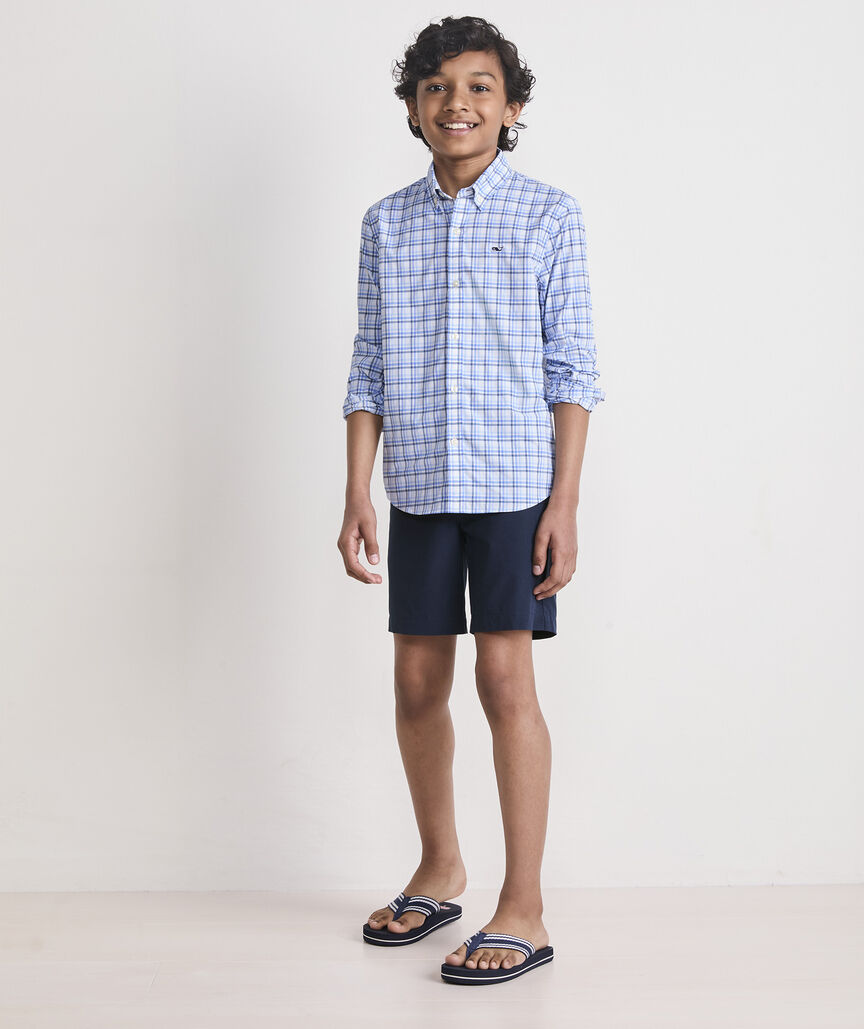Boys' Callwood Plaid Featherweight Performance Shirt