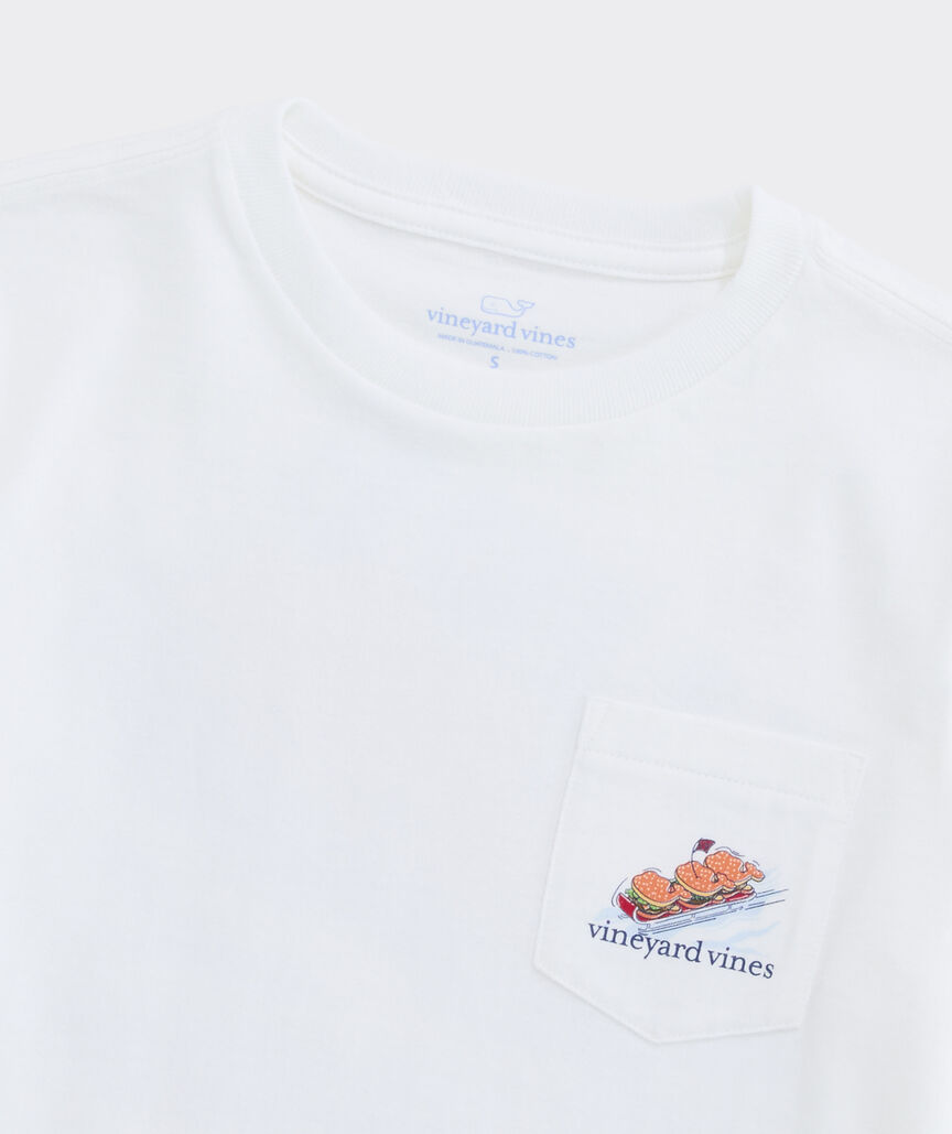 Boys' Whale Sliders Long-Sleeve Pocket Tee