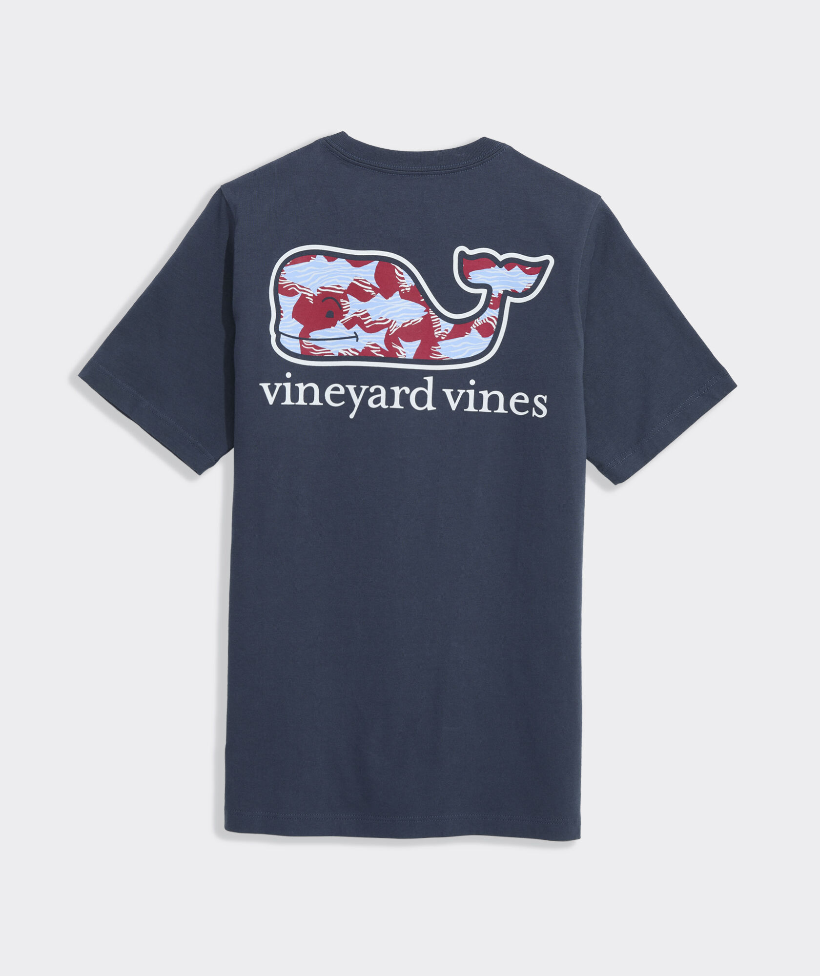 Boys' Rippled Fish Whale Short-Sleeve Pocket Tee