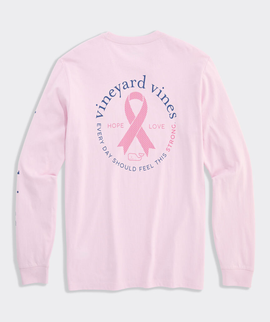 Breast Cancer Awareness Long-Sleeve Pocket Tee