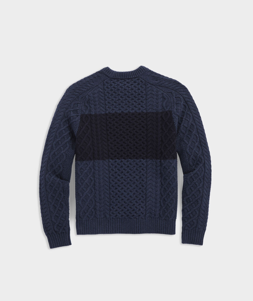 Chest Stripe Fisherman& Sweater