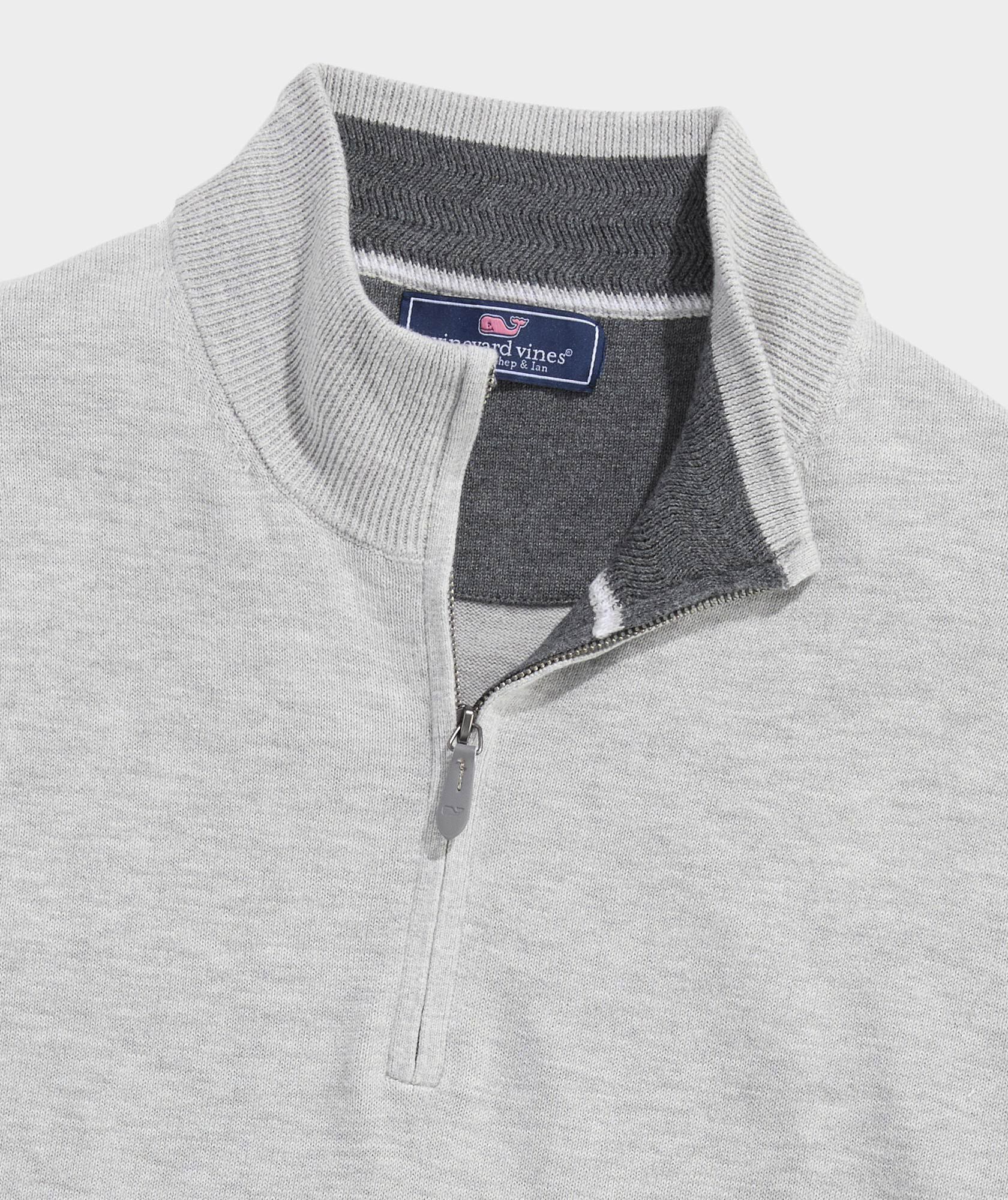 Shop Tipped Boathouse Quarter-Zip at vineyard vines