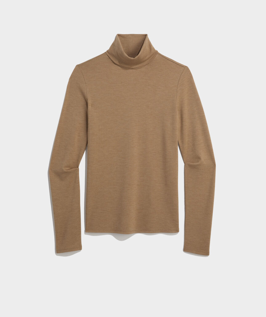 Luxe Pique Turtleneck
