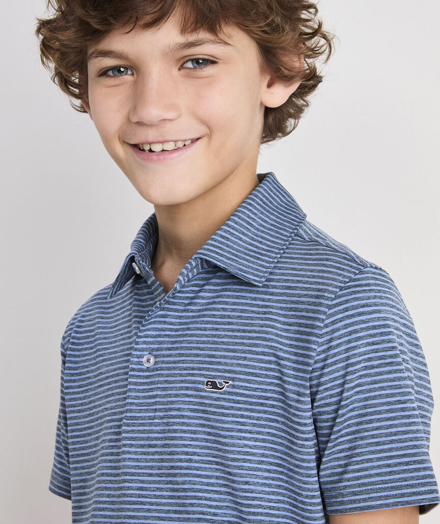 Boys' Performance Bradley Stripe Sankaty Polo