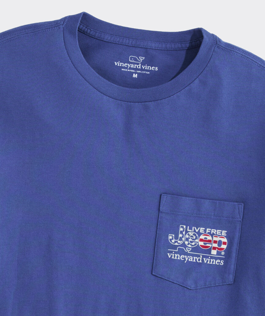 Jeep Collection Live Free Long-Sleeve Pocket Tee