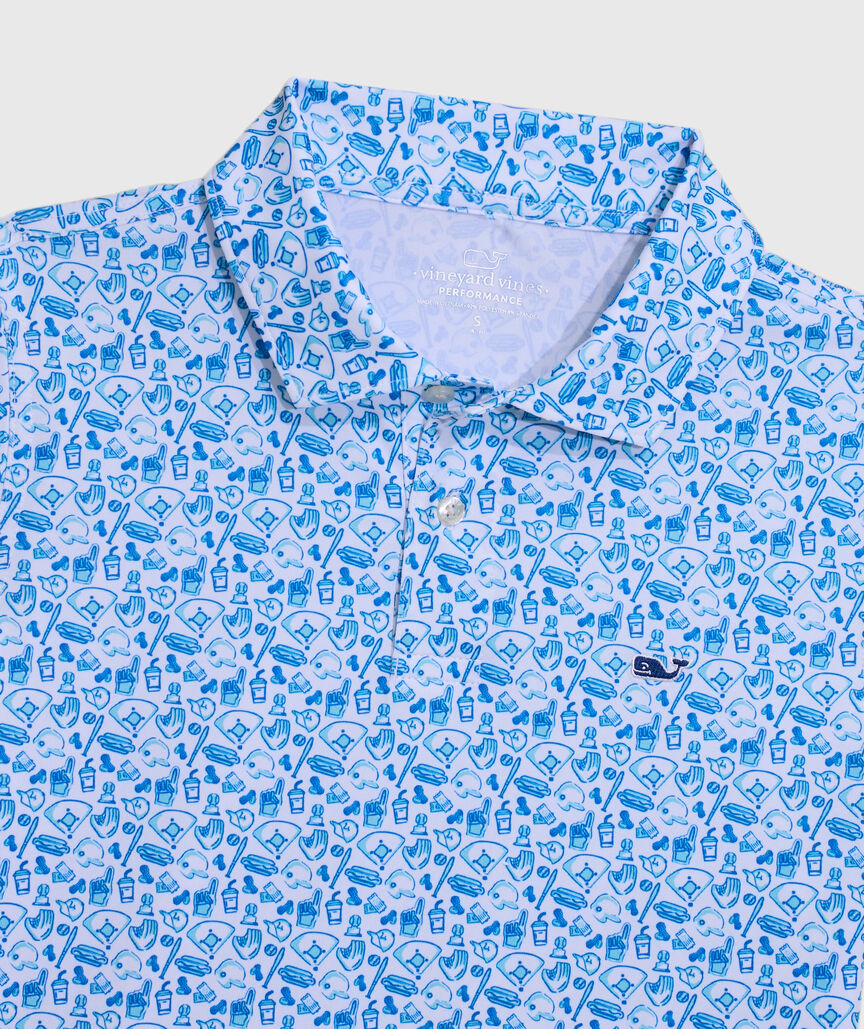 OUTLET Boys' Ballpark Fun Performance Polo