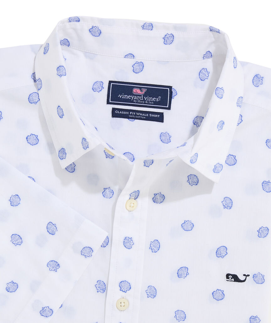 OUTLET Poplin Short-Sleeve Mini Shell Shirt
