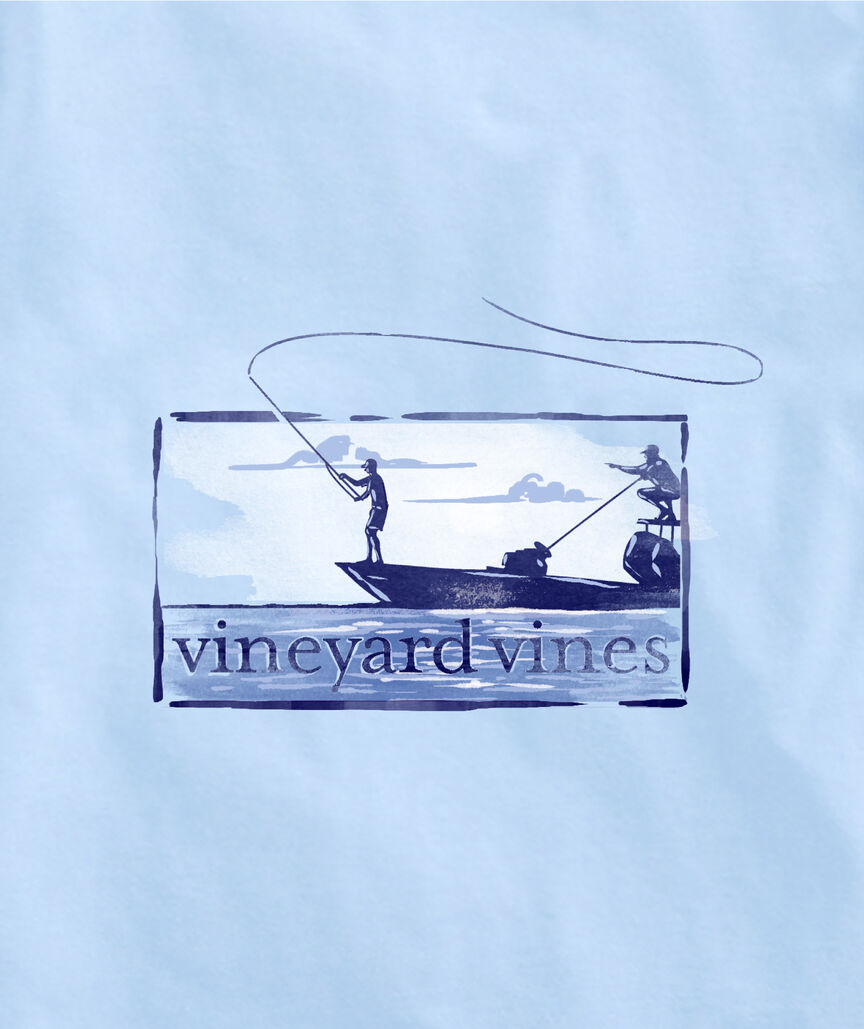 OUTLET Boys' Classic Flats Boat Fishing Short-Sleeve Pocket Tee