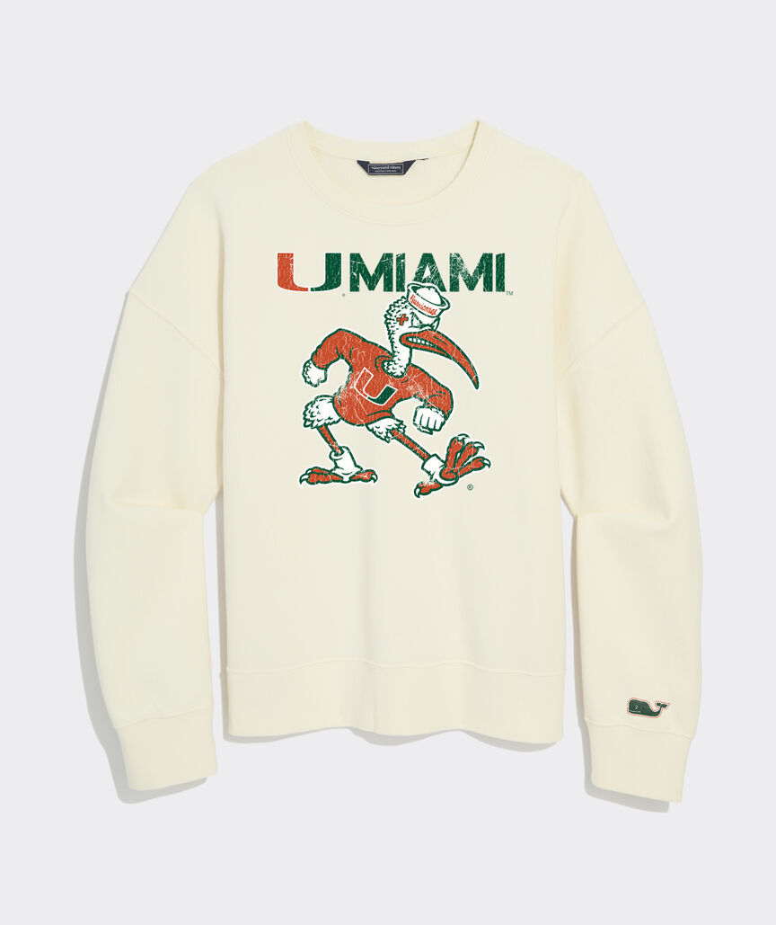 University of Miami Surf Terry Crewneck