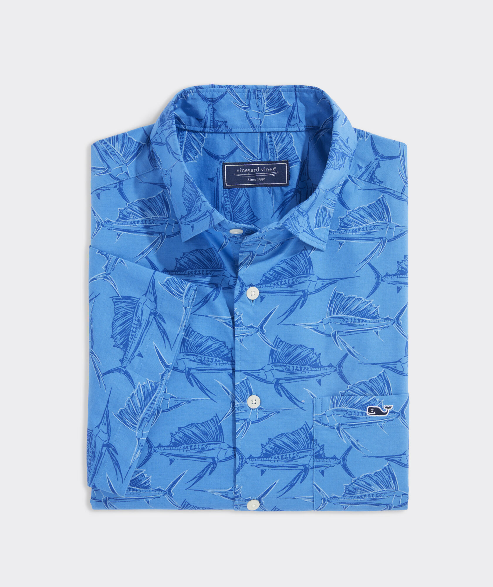 Cotton Short-Sleeve Sailfish Shirt