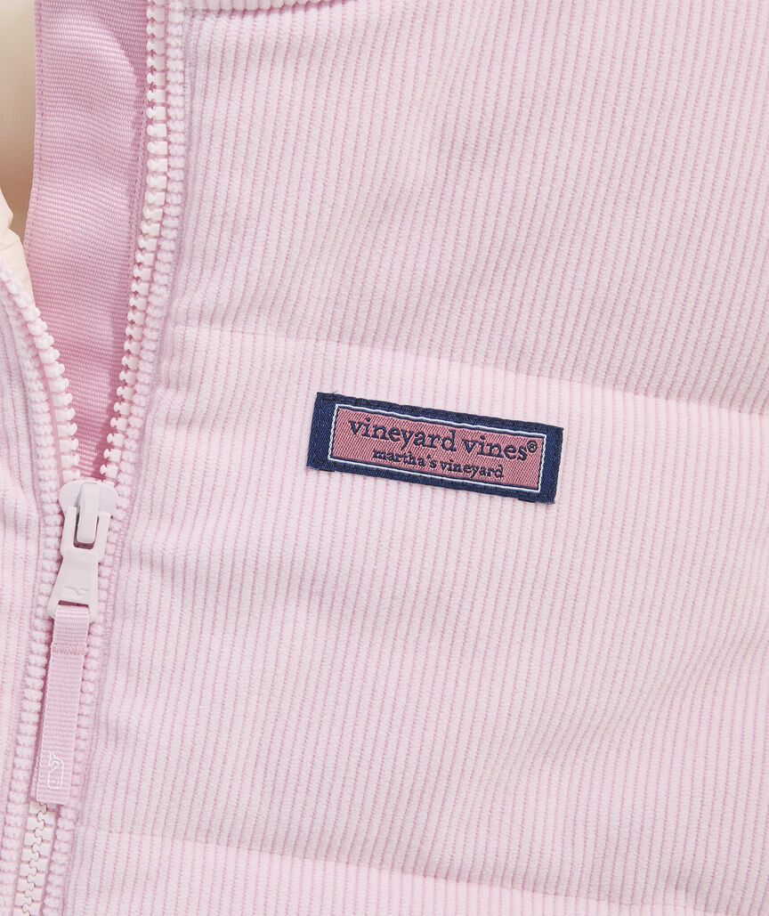 Girls' Corduroy Puffer Vest