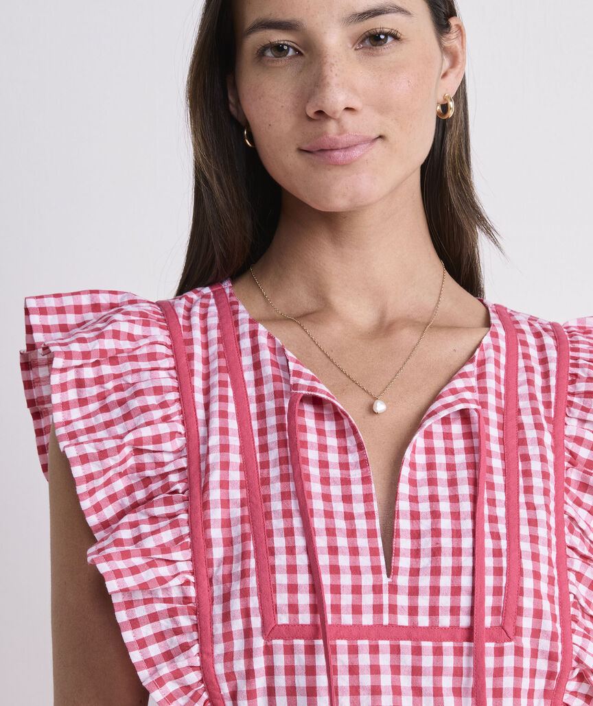 Ainsley Lobster Embroidered Dress