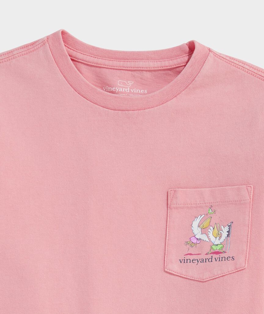 Boys' Drift Dye Pelican Volleyball Short-Sleeve Pocket Tee