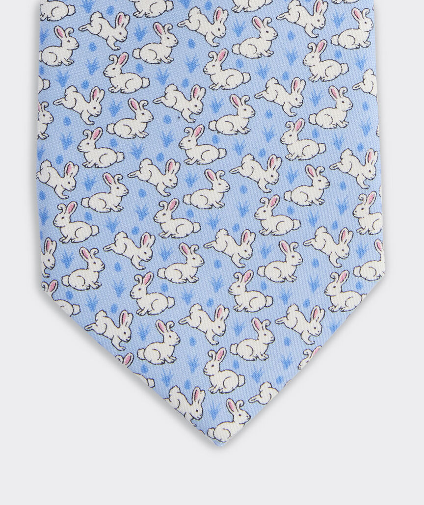 Boys' Easter Bunnies Silk Tie