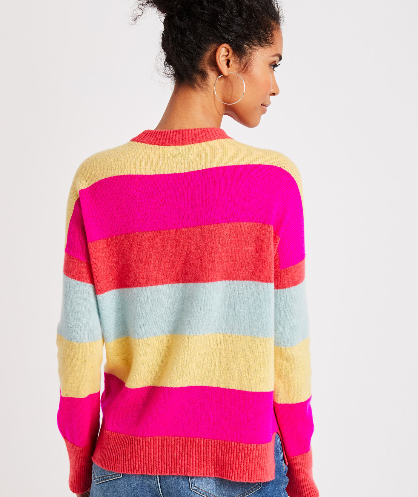Shop Seaspun Lightweight Cashmere Bright Stripe Sweater at vineyard vines