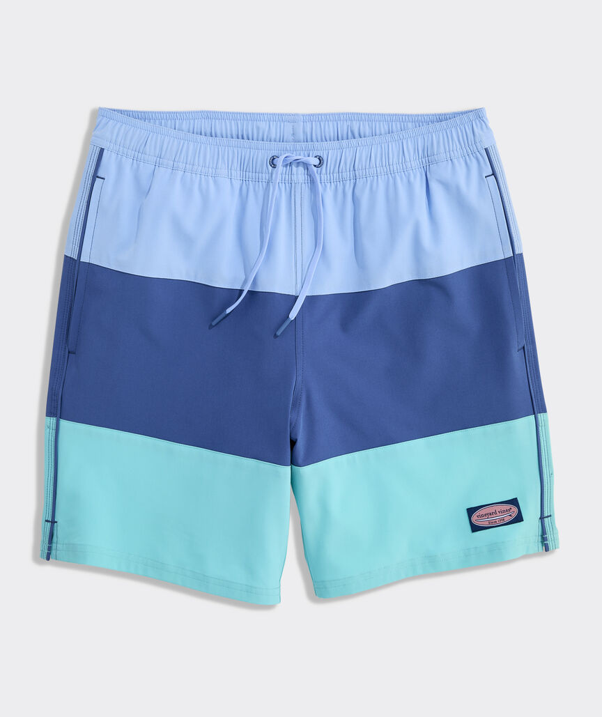 7 Inch Colorblock Chappy Swim Trunks