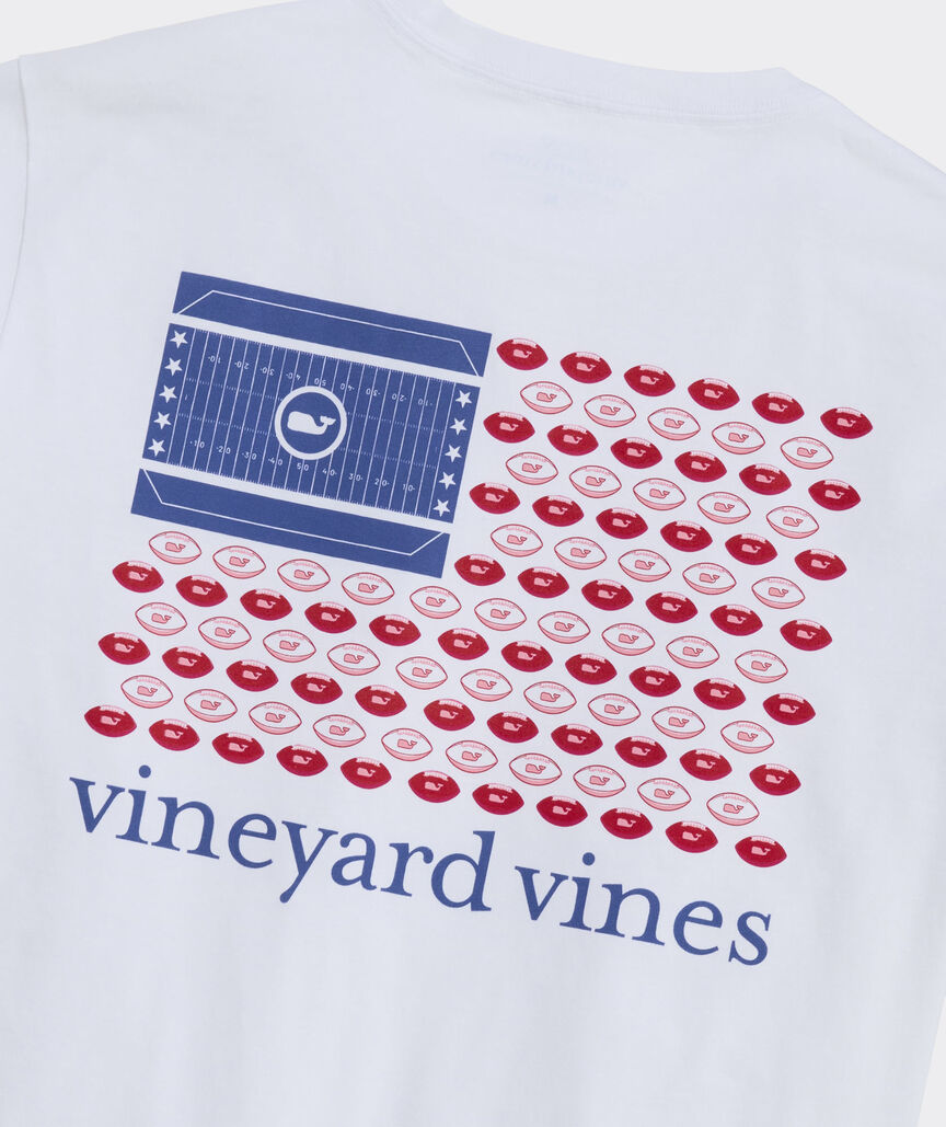 Football Flag Long-Sleeve Pocket Tee