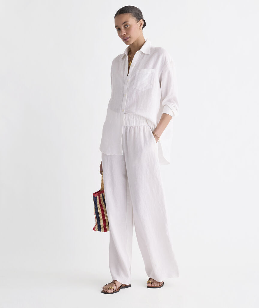 Birdie Linen Button-Down