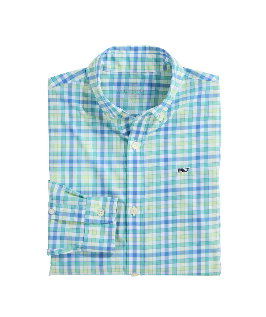 OUTLET Performance Nylon Check Shirt