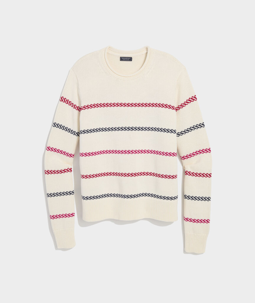 Katie Cotton Multi-Stripe Sweater