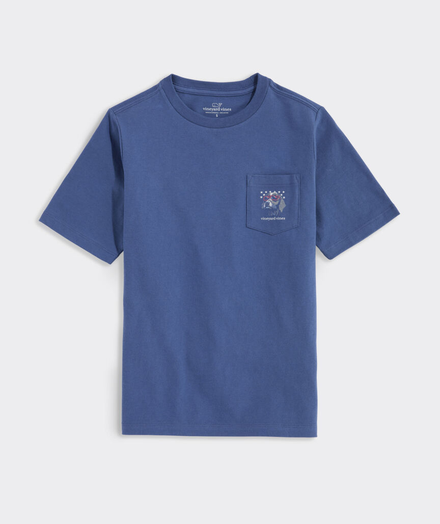Boys' Americana Dog Short-Sleeve Pocket Tee