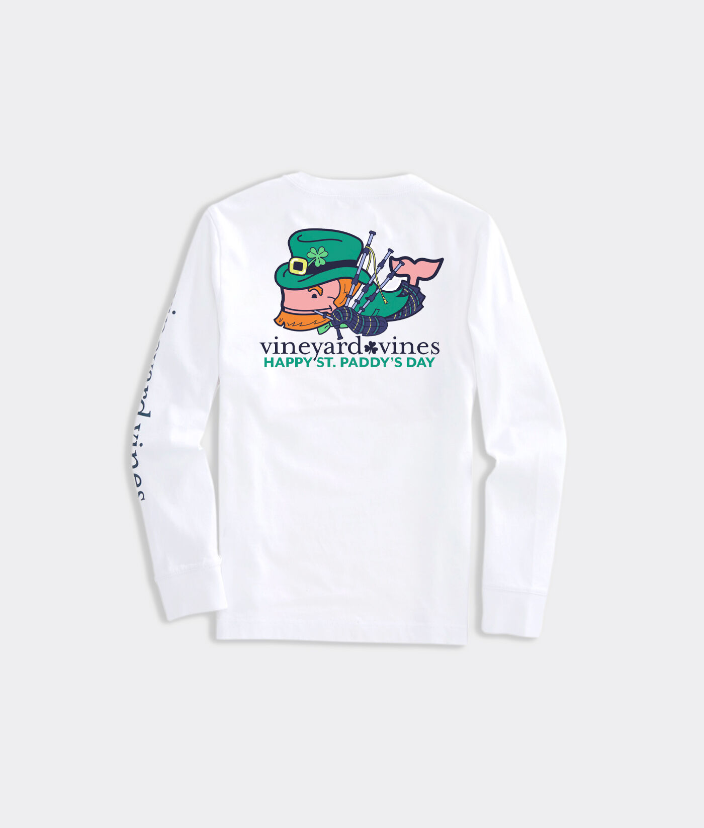 Shop Boys' St. Paddy's Bagpiper Whale Long-Sleeve Pocket Tee at