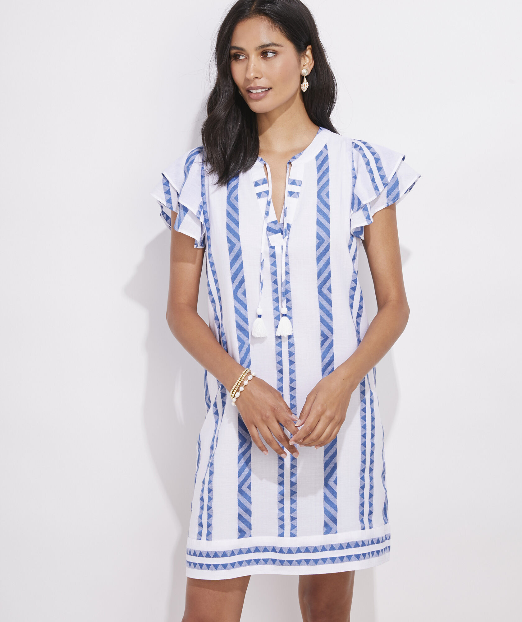 Shop Jacquard Vineyard Tunic Dress at vineyard vines