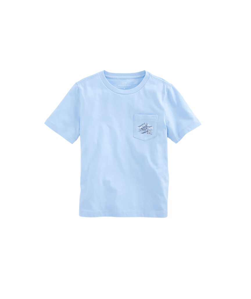 OUTLET Boys' Bonefish Casette Short-Sleeve Pocket Tee