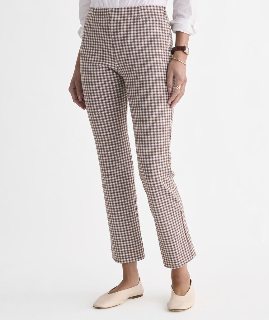Gingham Peyton Ponte Pants