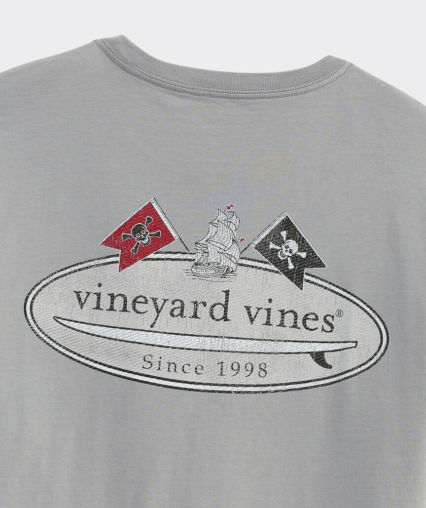 Pirate Ship Surf Logo Short-Sleeve Pocket Tee