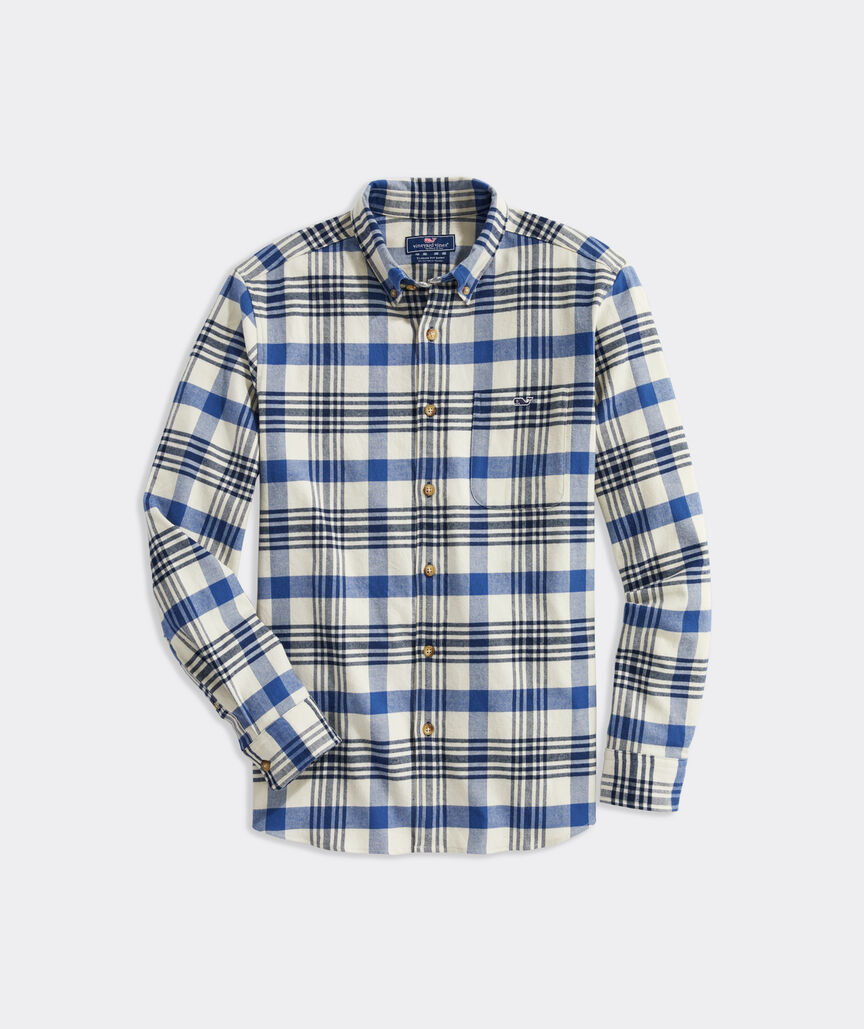 Stretch Flannel Plaid Shirt