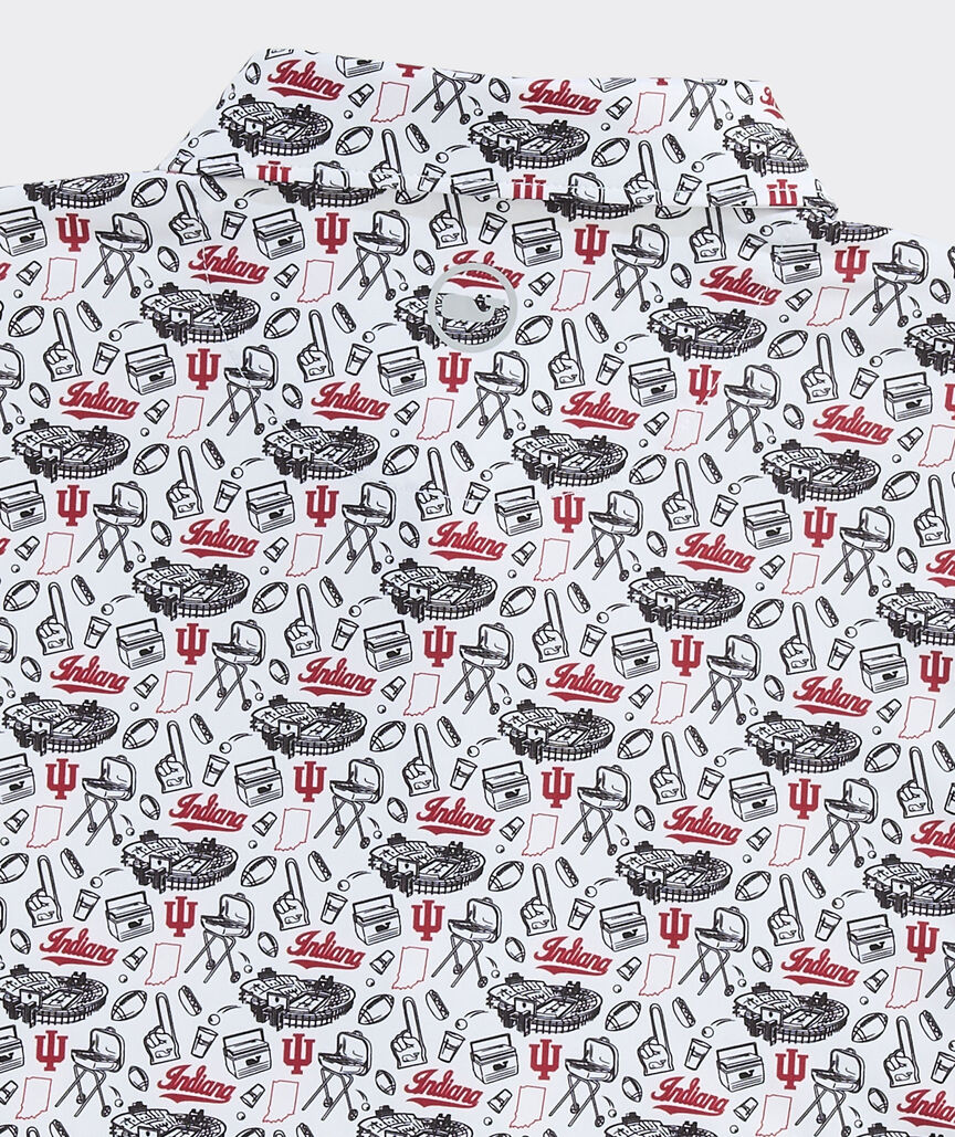Indiana University Performance Printed Sankaty Polo