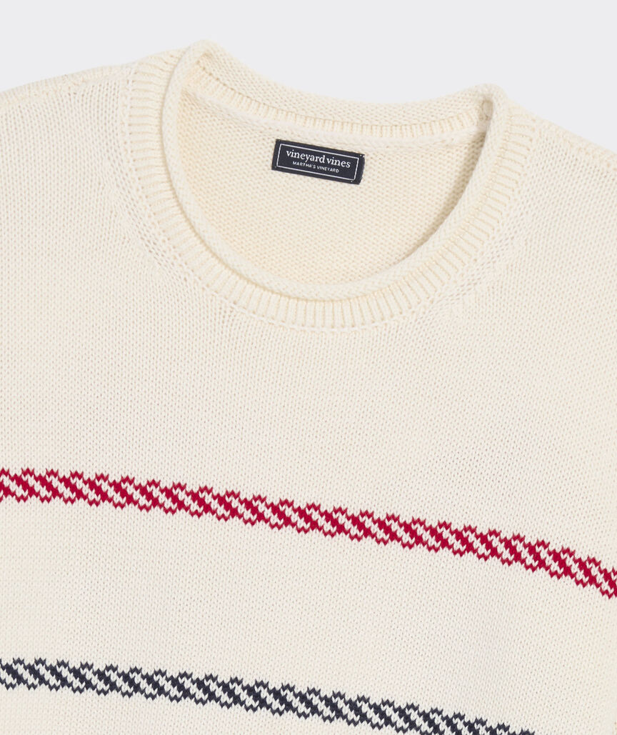 Katie Cotton Multi-Stripe Sweater