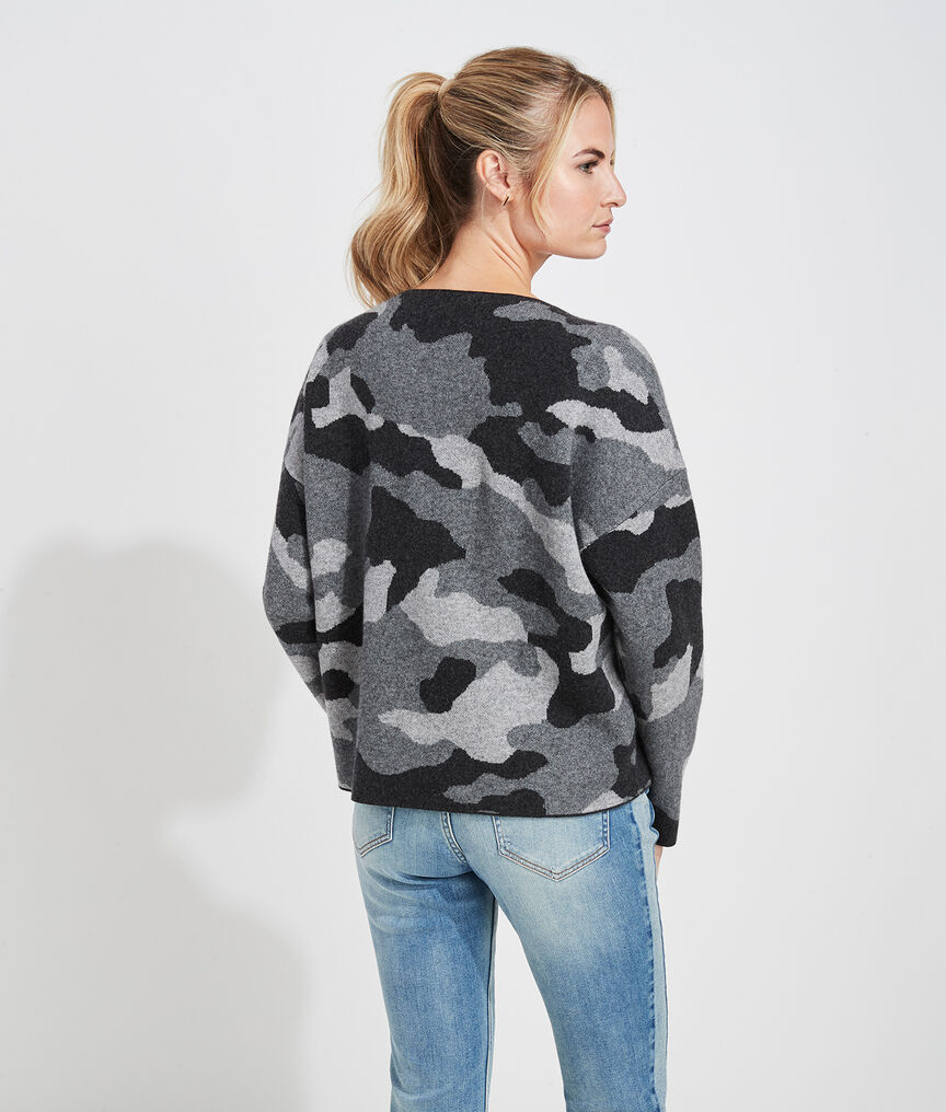 Shop Camo Boatneck Sweater at vineyard vines