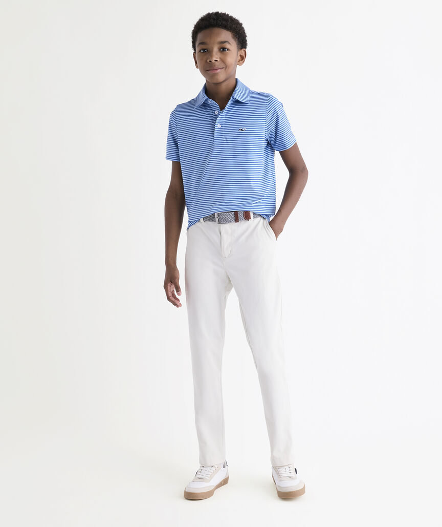 Boys' Performance Bradley Stripe Sankaty Polo