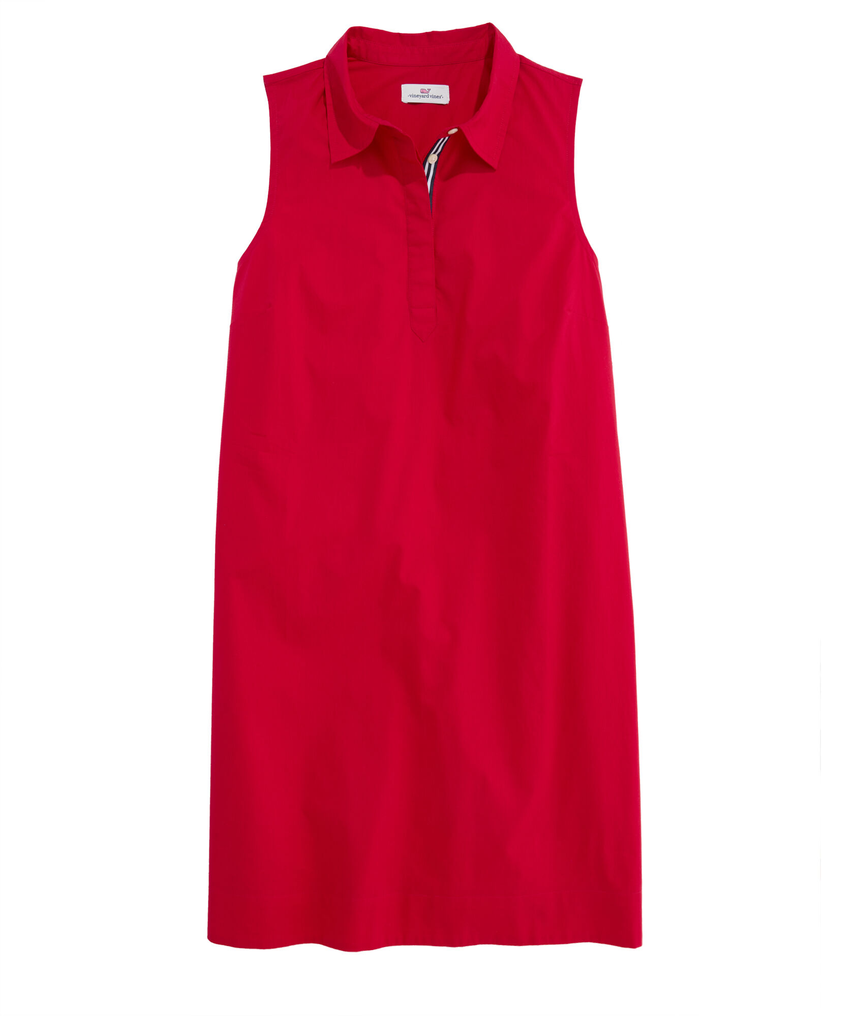 open lace back dress Vineyard Vines Women's Plaid Poplin Popover Dress, Royal Stewart