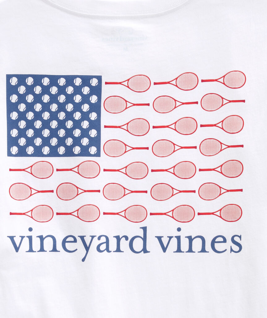 USA Tennis Flag Short-Sleeve Pocket Tee